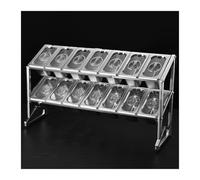 Nizer Étagère à épices extensible - Étagère à condiments à 2/3 niveaux pour cuisine, garde-manger et buffet - Support d'assaisonnement polyvalent pour sauces, confitures, épices (80 x 19 x 44 cm