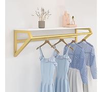 Nizer Hanr Porte-vêtements mural robuste en métal robuste pour chambre à coucher et magasin 80 cm