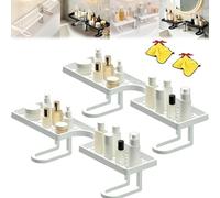 Nizer Rack pour robinet d'évier - Étagère de cuisine et de salle de bain peu encombrante sans perçage pour Smart Home - Lot de 2 accessoires d'évier efficaces