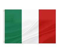 NJCXOLA 1 pcs Drapeau Italie - 150x90 cm drapeau italien - Grand Drapeau Italien Polyester Avec œillets Métalliques - Extérieur et Intérieur Coupe du Monde Célébrations Fête Sportif Événement