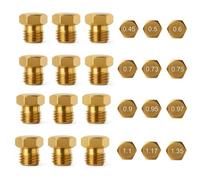 NJCXOLA 12 Pièces Gicleur gaz Butane Universels, Injecteur de Gaz Gicleur Bouteille Kit de Conversion, GPL Bouteille Gicleur Brûleur pour Cuisinière à Gaz de Brûleur au Propane 12 tailles
