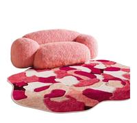 NJIEzhao Tapis de décoration Chambre à Coucher Formes irrégulières | Tapis de grande taille for salon, tapis de sol doux et moelleux, épais, lavable, for étude(Color3,120x160cm)