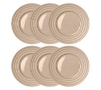 NJRD Assiette Lines Ø27 cm Lot de 6 Beige