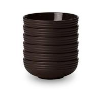 NJRD Bol Lines Ø16 cm Lot de 6 Marron