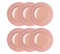 NJRD Petite assiette Lines Ø21 cm Lot de 6 Rose