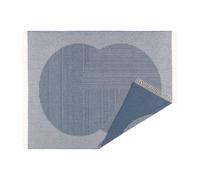 NJRD Plaid en laine Circles 130x185 cm Bleu