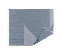 NJRD Plaid en laine Stripes 130x185 cm Bleu