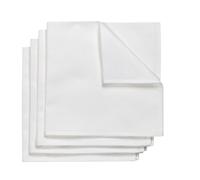 NJRD Serviette Metric 47x47 cm Lot de 4 Blanc