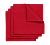 NJRD Serviette Metric 47x47 cm Lot de 4 Rouge