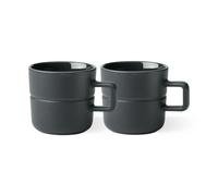 NJRD Tasse Lines 30 cl Lot de 2 Gris foncé