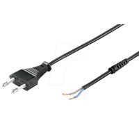 NKE 150 SW ZL - Câble d'alimentation avec prise euro, antitraction, noir