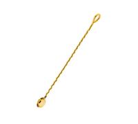 NKlaus 16531 Cuillère à encens, 17 cm, avec manche cannelé, design élégant, idéale pour les rituels, cuillère en laiton pour encens et encens, accessoire parfait pour les cérémonies spirituelles