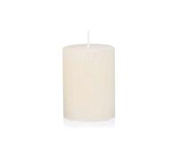 NKlaus Bougie de l'Avent rustique blanche 6 x 8 cm - Bougie pilier en cire pour décoration de Noël, couronne de l'Avent et décoration de table, longue durée de combustion, aspect élégant
