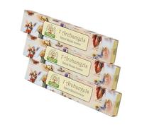 NKlaus Lot de 3 bâtonnets d'encens indiens spirituels 7 archangels, roulés à la main, ingrédients naturels masala, idéaux pour la prière et la méditation, 45 g