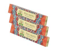 NKlaus Palo Santo Lot de 3 bâtonnets d'encens traditionnels en provenance d'Inde, 45 g, parfum apaisant pour la méditation, la purification et le travail énergétique