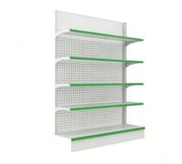 NKSTRWR Gondole De Présentation pour Magasin (4 Ou 5 Niveaux)-Rayonnage Double Face pour Commerce avec Étagères Réglables-Montage par Emboîtement sans Outils(Sub-Frame,L*W*H:120 * 40 * 165CM)