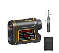 Nktech Télémètre laser, télescope 4-en-1, portée 600 m, 1 000 m, 1 200 m, 1 500 m, grossissement 8x, mesure vitesse, hauteur, angle, distance, rechargeable, pour extérieur, chasse, golf