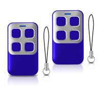 NLDZGA Télécommande pour porte de garage 868 MHz compatible avec Hörmann BS | Lot de 2 télécommandes pour porte de garage Hörmann BS Bisecur HSE1 HSE2 HSE4-868 BS,HS1 HS4 HS5 HSP4 HSD2-868 BS Bleu gris