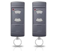 NLDZGA Télécommande pour Porte de Garage Compatible avec Hörmann 40,685MHz à Boutons Gris HSM2-40 HSM4-40 HSE2-40 HSE4-40 HS2-40 HS4-40, Télécommande de Remplacement à 2 Canaux (2 Pièces)