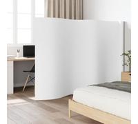 NLQMSU Paravent Bambou Blanc 600 cm x 165 cm Séparateur de Pièce Pliable | Bambou durable, lavable, enroulable, tons neutres, usage intérieur, bloque la lumière, design naturel