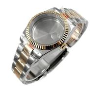 NMASDUYPU Boîtiers de montre NH35 36mm/40mm en acier inoxydable étanche for NH34 NH35 NH36 ETA2824 mouvement cadran 28.5mm boîtier de montre en verre saphir(Silver Rose B1,40mm ETA2824 PT5000)