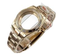 NMASDUYPU Boîtiers de montre NH35 36mm/40mm en acier inoxydable étanche for NH34 NH35 NH36 ETA2824 mouvement cadran 28.5mm boîtier de montre en verre saphir(Rose Gold A2,36mm ETA2824 PT5000)