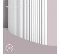 NMC CANELÉ S FLEX ARSTYL Noel Marquet 3d panneau mural Lambris mural Panneau acoustique Moulure décorative Moulure en stuc 2 m