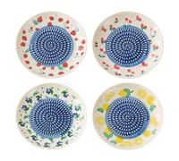 Nmzpnae Plat Gratte Ail - 4 Pieces 4.9×4.9×0.7 in Bol Manuel en Céramique