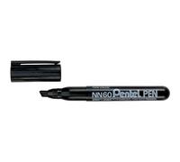 Pentel - Marqueur permanent GREEN-LABEL NN60 - Pointe biseautée 2-6 mm - Noir