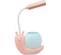 NNOVAT Jolie veilleuse LED pour enfants - Lampe de bureau Kawaii - Col de cygne flexible - Pour chambre de fille - Cadeau décoratif - Rose