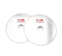 NnYuaUil Lot de 2 disques de coupe diamantés for lapidaire, alésage de 110 mm (3/4 pouce), à polir et à tailler.