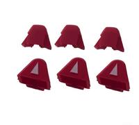 No Mar Lot de 6 tampons pour cloueuse sans fil 12 V 2540-20, pièce de rechange 42-38-0009 compatible avec les séries 5376/5380/5460/5470, coussinets en plastique rouge non marquants pour dommages