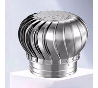 No Power Rainproof Roof Turbine Ventilator for Bird/Small Animals | Roof Exhaust Vent Cap for Flue/Greenhouse/Chicken Coop/Chimney(160mm/6.3 in)