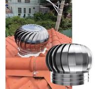 No Power Rainproof Roof Turbine Ventilator | Roof Exhaust Vent Cap Industrial 4.3''/110mm-23.6''/600mm(300mm/11.8 in)