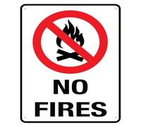 No Spark Outside Caution Metal Sign 12x8 Inch | Vintage lettering keeps bbq corner and fire pit area clearly marked
