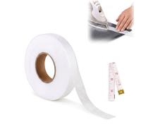 Noa Home Deco Bande Thermocollante Ourlet 64 Mètres x 20 MM Blanc, Ruban Adhésif sans Couture pour Pantalon Rideau Vêtement, Fixation Tissu, Réparation Bricolage