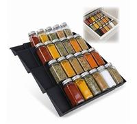 Noa Home Deco Étagères à Épices Extensibles pour Tiroir, Lot de 2 Range Épices, 30-60 cm, Organisateur Cuisine pour Placard et Plan