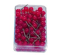 Nobo 1901328 Pack de 100 Boîtes d'épingles Rouge