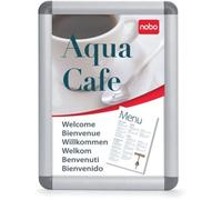 Nobo 1902209 tableau d'affichage Aluminium, Gris, Transparent