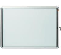 nobo® 1902559 Vitrine d'affichage avec porte rabattable - 8x A4, 92,3 x 66,7 x 4,3 cm, blanc, magnétique