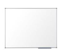 Nobo 1905234 Prestige Eco Tableau Blanc Magnétique Emaillé/Effaçable à Sec 600 x 450 mm Cadre en Aluminium Marqueur Aimants avec Kit de Montage