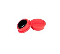Nobo Jeu d'Aimants pour Tableau Blanc Magnétique, 24mm, Lot de 10, Rouge, 1915293