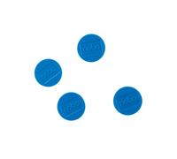 Nobo Aimant rond 30 mm - Bleu - Lot de 4