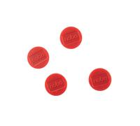 Nobo Aimant rond 30 mm - Rouge - Lot de 4