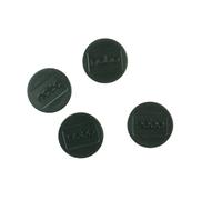 Nobo Aimant rond 38 mm - Noir - Lot de 4