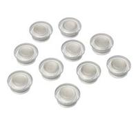 ACCO NOBO Aimants en verre pour tableau blanc Ø32 mm – Lot de 10 – Blanc