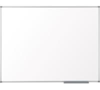 Nobo Tableau Blanc Acier Magnétique, 1200 x 900mm, Cadre Aluminium, Montage Mural par les Coins, Porte-Marqueur Inclus, Essence, Blanc, 1905211