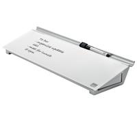 Nobo Bloc-Notes personnel - L.46 x P.15 cm - Verre Trempé - Blanc