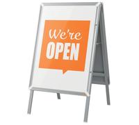Nobo Chevalet porte affiche A1 verrouillable - Double face - Premium plus