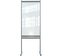 Nobo Ecran de distanciation sociale, Hauteur 2 mètres Cloison de séparation en PVC transparent, Ecran et protection, Premium Plus, 770x860mm